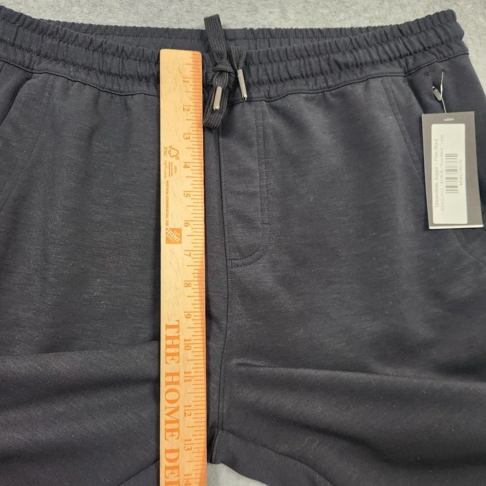 Rhone Jogger Pants Mens Large Black Stretch Zip Pocket Dreamstate Jogger